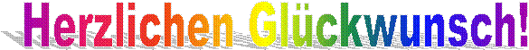 Herzlichen Gl&uuml;ckwunsch!