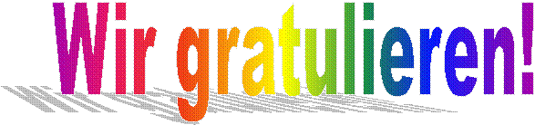 Wir gratulieren!